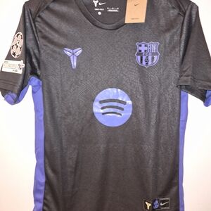 Nike Black and Purple FC Barcelona Jersey